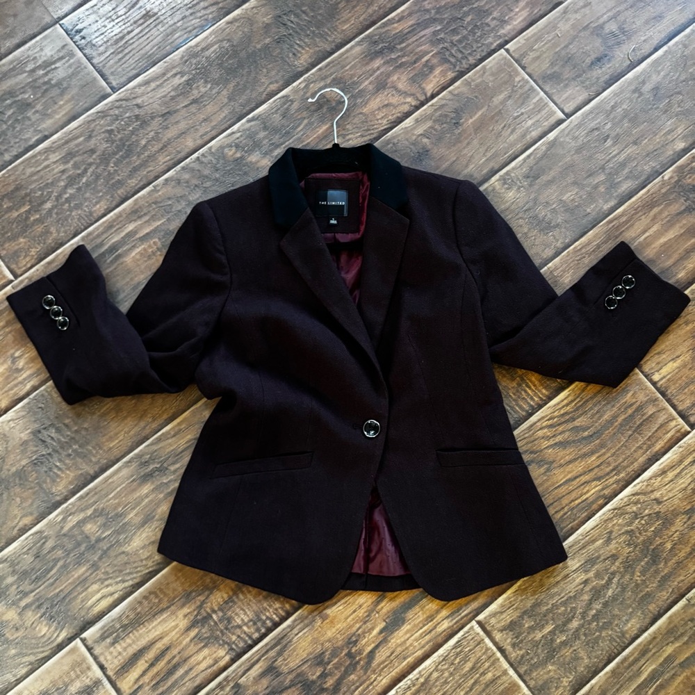 The Limited burgundy Women's Blazer